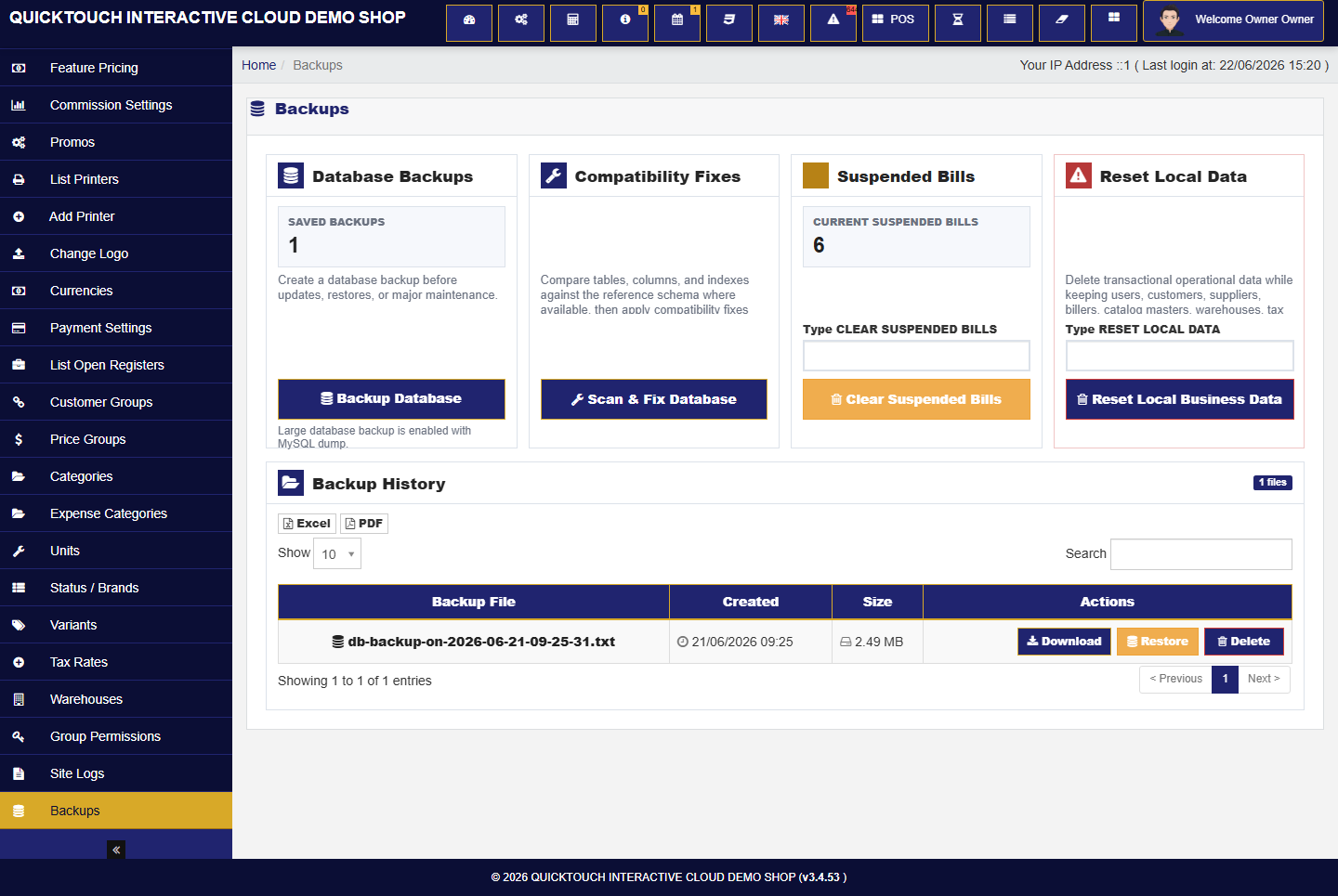 Backup tools